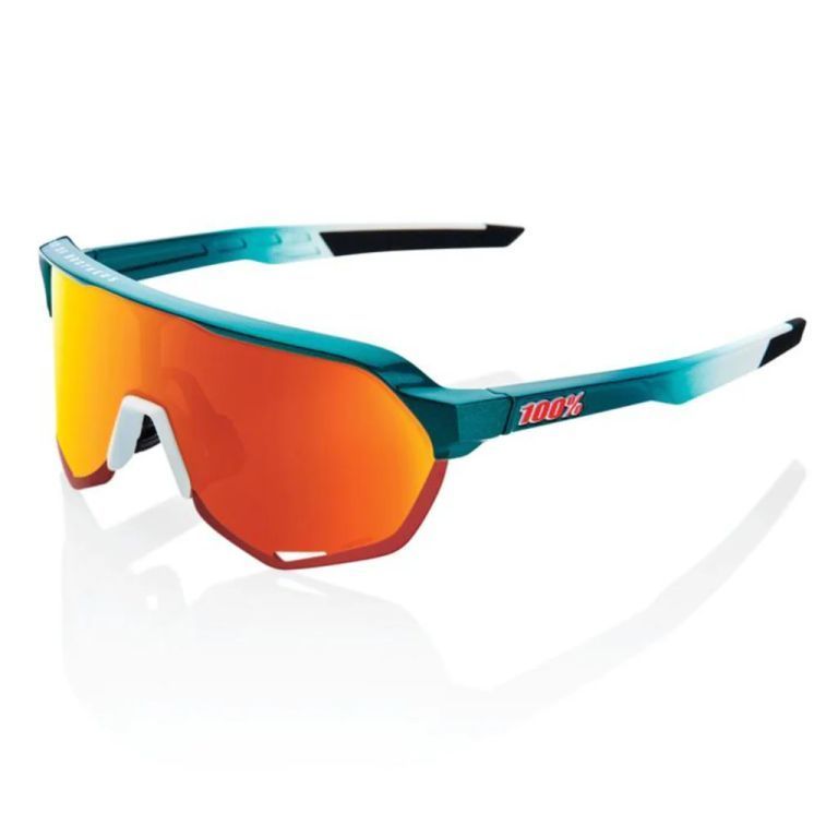 S 2 Gloss Metallic BORA |Matte white HiPER Red Multilayer Mirror Lens | 100％ ワンハンドレッド