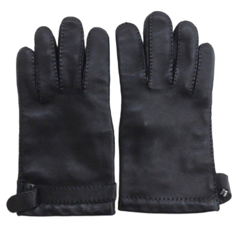 ロエベ LOEWE レザー 手袋 グローブ ブラック AA