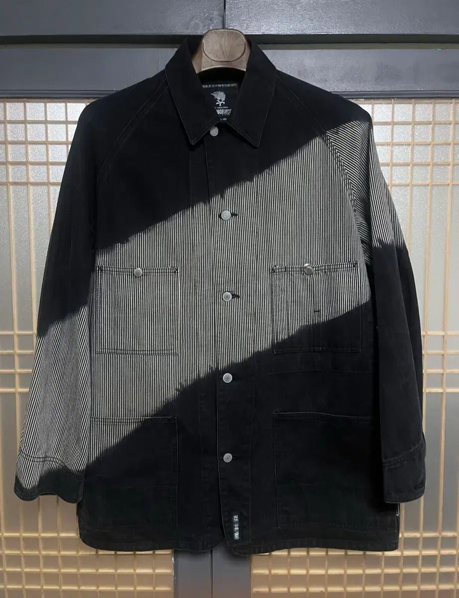 XL NEIGHBORHOOD ネイバーフッド カバーオール グラデーション ブラック ヴィンテージ