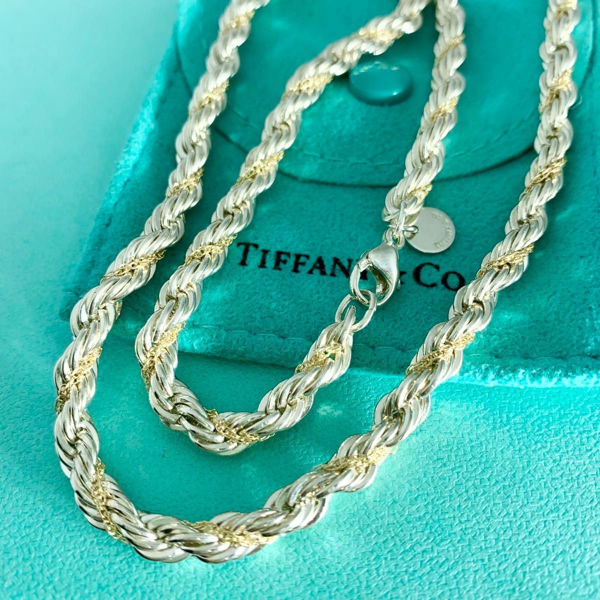 ティファニー ツイストロープ チェーン コンビ ネックレス YC 1 e