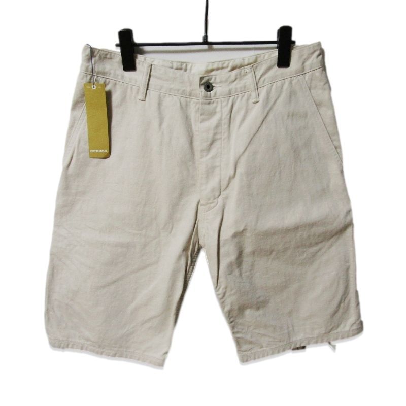 GERUGA ゲルガ ピクニック ショートパンツ GR-P-133 PICNIC PANTS COMBI ハーフパンツ ECRU×BLACK 32