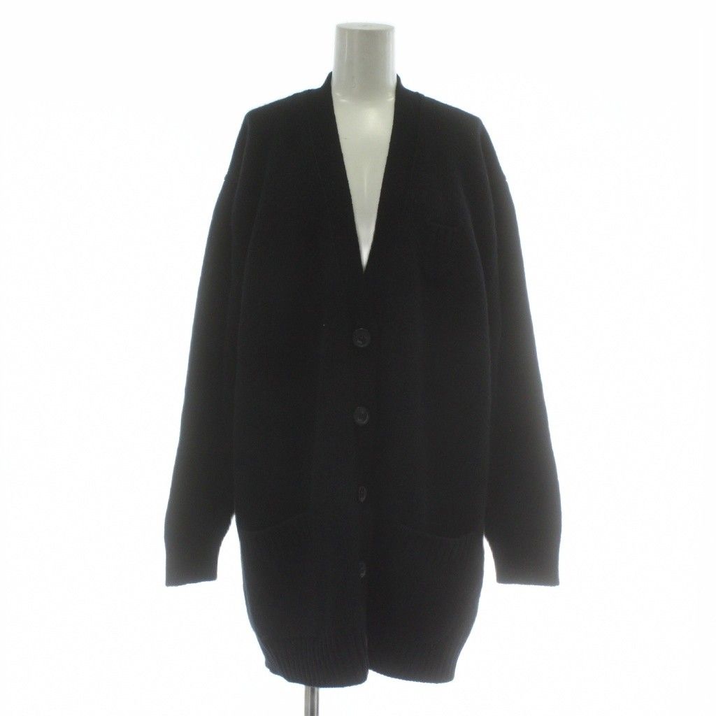 ヌメロヴェントゥーノ N°21 カーディガン ニット ウール モヘヤ 長袖 星 スター M 黒 ブラック |XZ