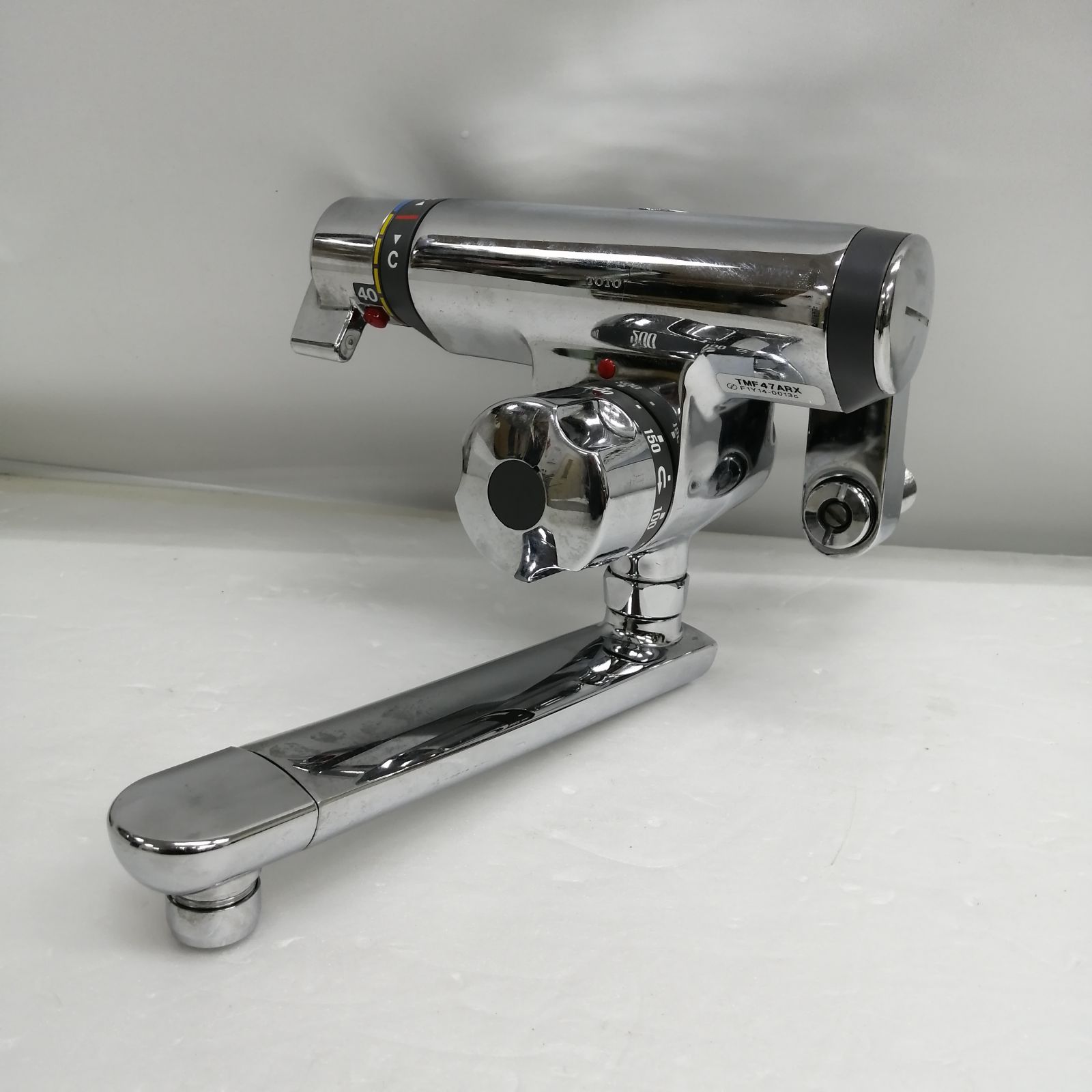 動作品】TOTO 定量止水式壁付サーモスタット水栓(浴室) TMF47ARX M1648 
