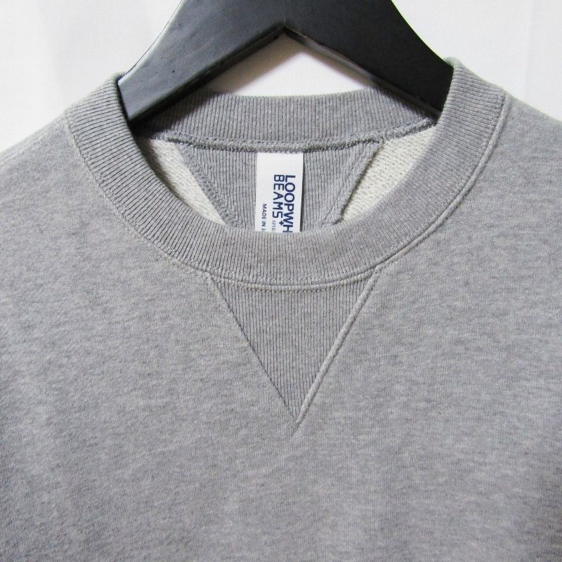 美品 LOOPWHEELER × BEAMS PLUS ループウィラー スウェットシャツ 両V