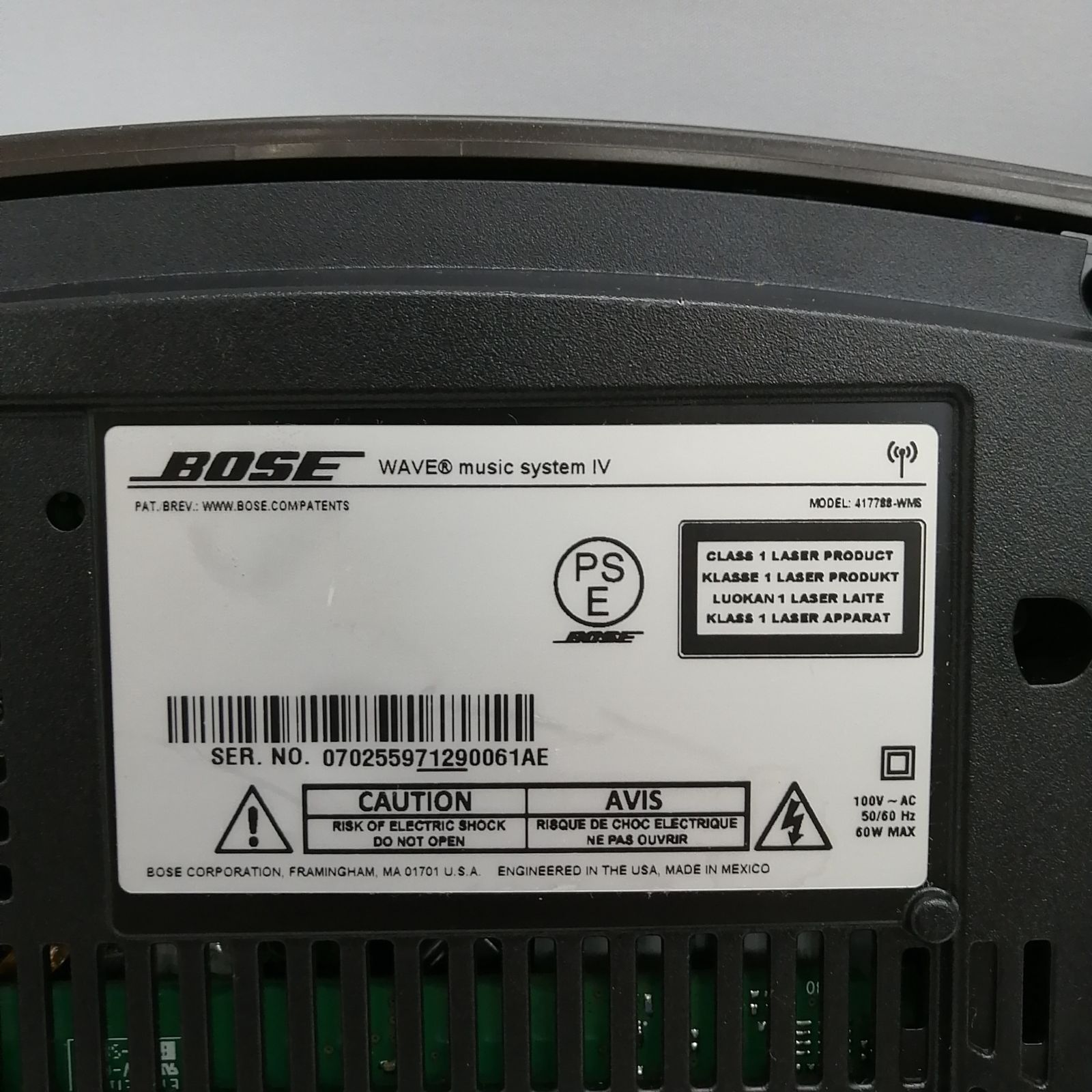 ジャンク】BOSE CDプレーヤー WAVE MUSIC SYSTEM Ⅳ - メルカリ