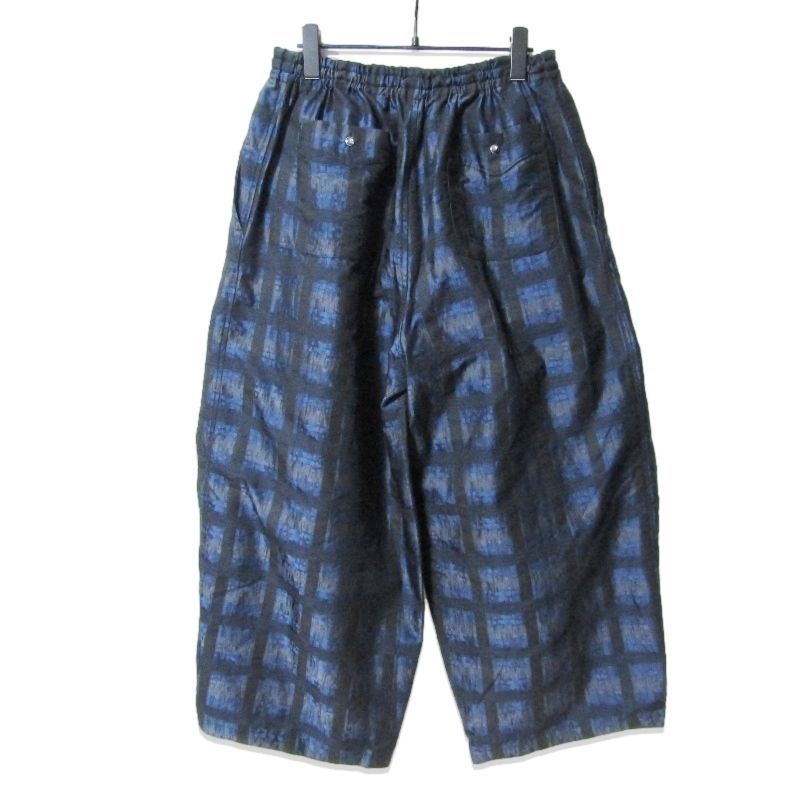 Needles ニードルズ H.D.String Cowboy Pant PE|C Ombre Plaid Jacquard QV 262 イージーパンツ カウボーイパンツ ブルー 1