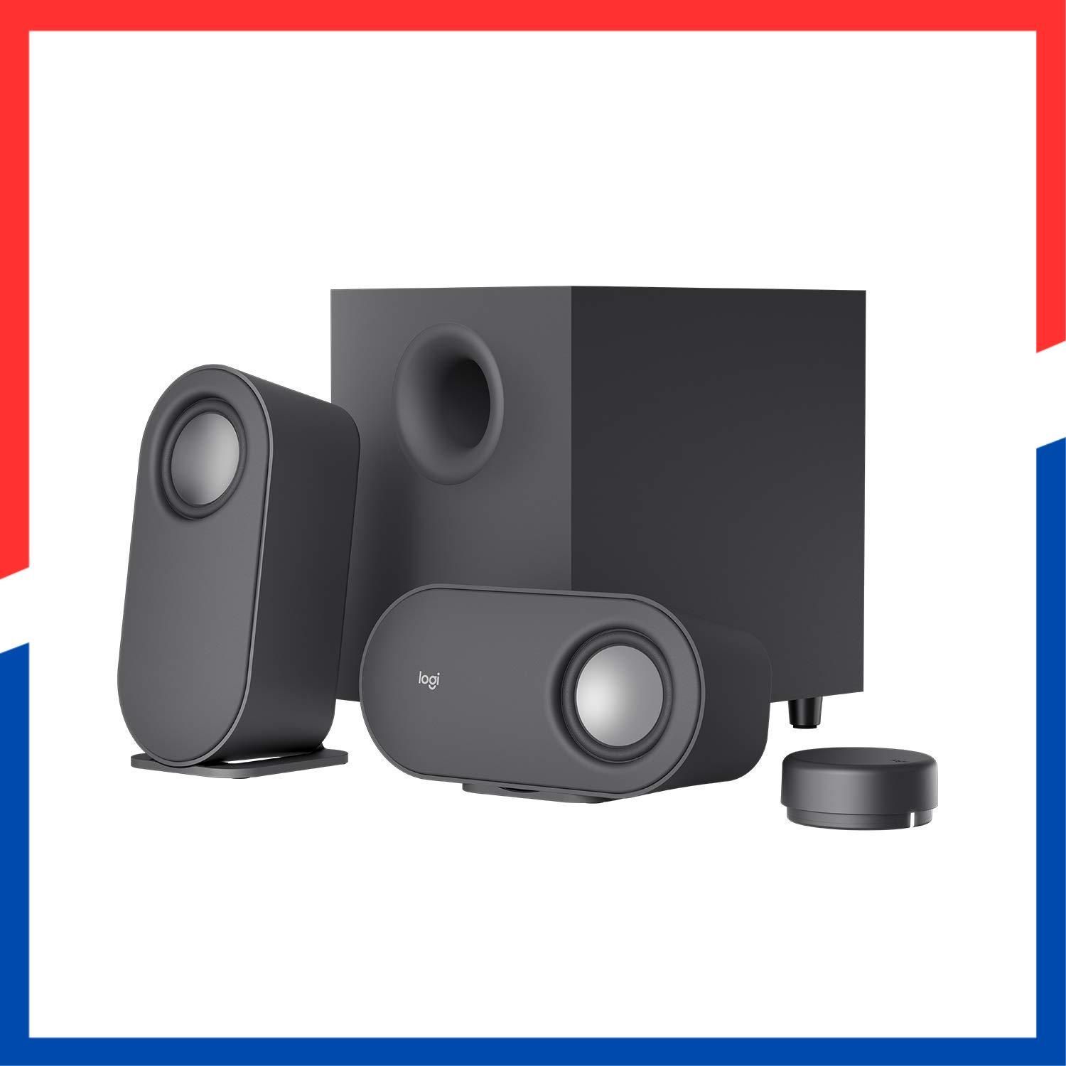 ワイヤレス コントローラー サブウーファー 付き スピーカー 3.5 mm PC USB スマホ 2.1 ch パソコン用 80 W Windows Mac 最大出力 Chrome Z 407 iOS PCスピーカー Android Bluet