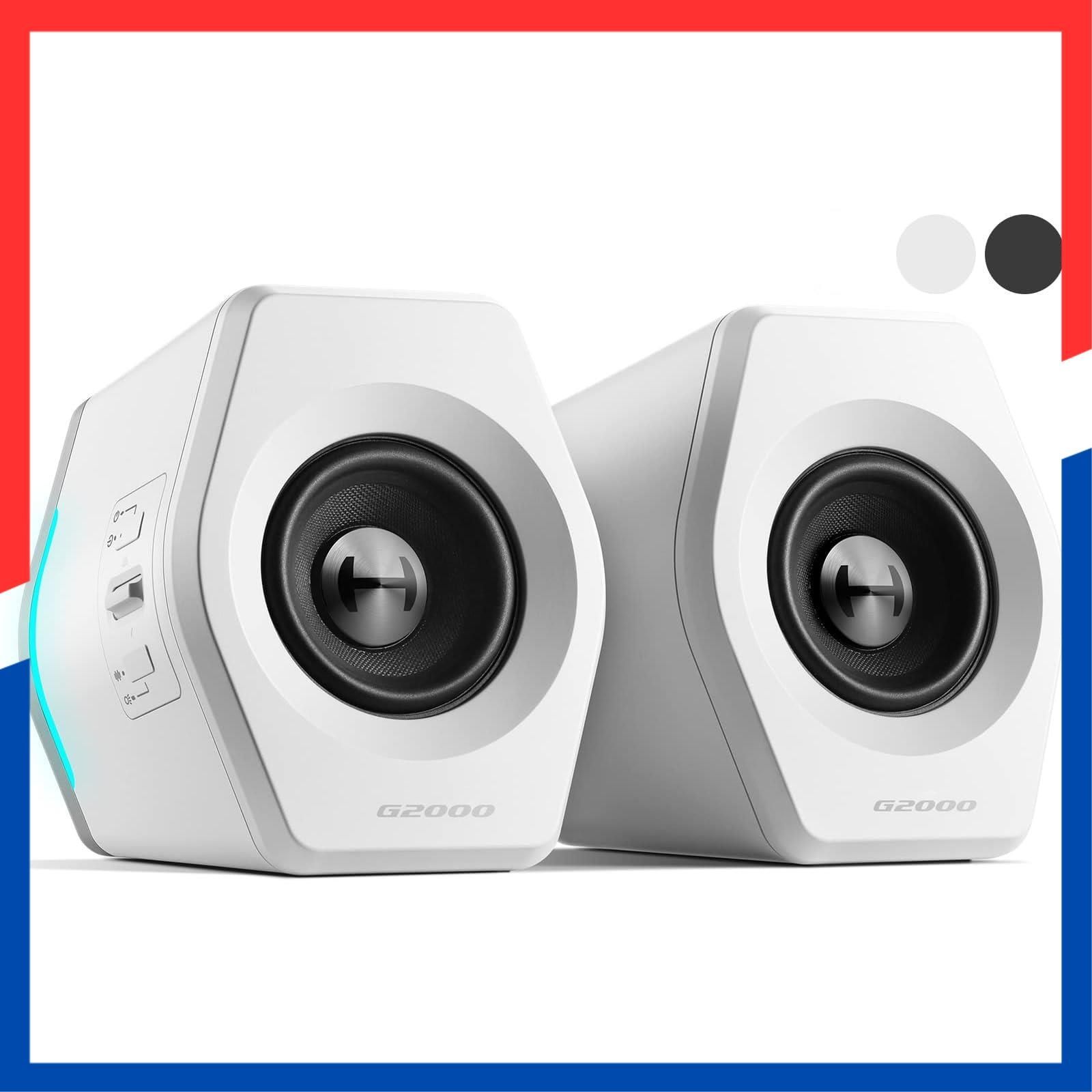 在庫処分 Pro|PS 5|PS 4|Switch 2|Switch等ゲーム機対応 PC|PS 5 ｜ アンプ内蔵 2.0 ch 音質高 アクティブ先端デザインスピーカー ゲーミングスピーカー Bluetooth|USB|AUX 小型 有線 無線両対応 RG