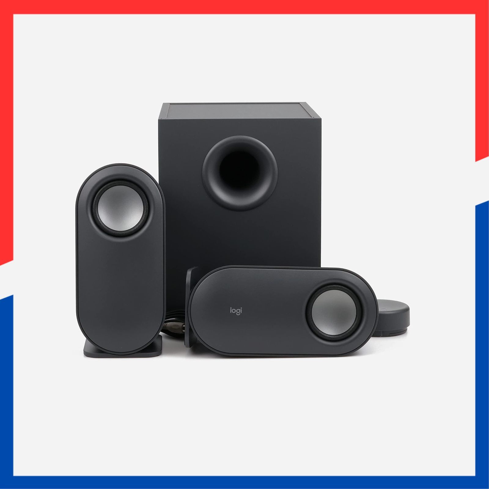 ワイヤレス コントローラー サブウーファー 付き スピーカー 3.5 mm PC USB スマホ 2.1 ch パソコン用 80 W Windows Mac 最大出力 Chrome Z 407 iOS PCスピーカー Android Bluet