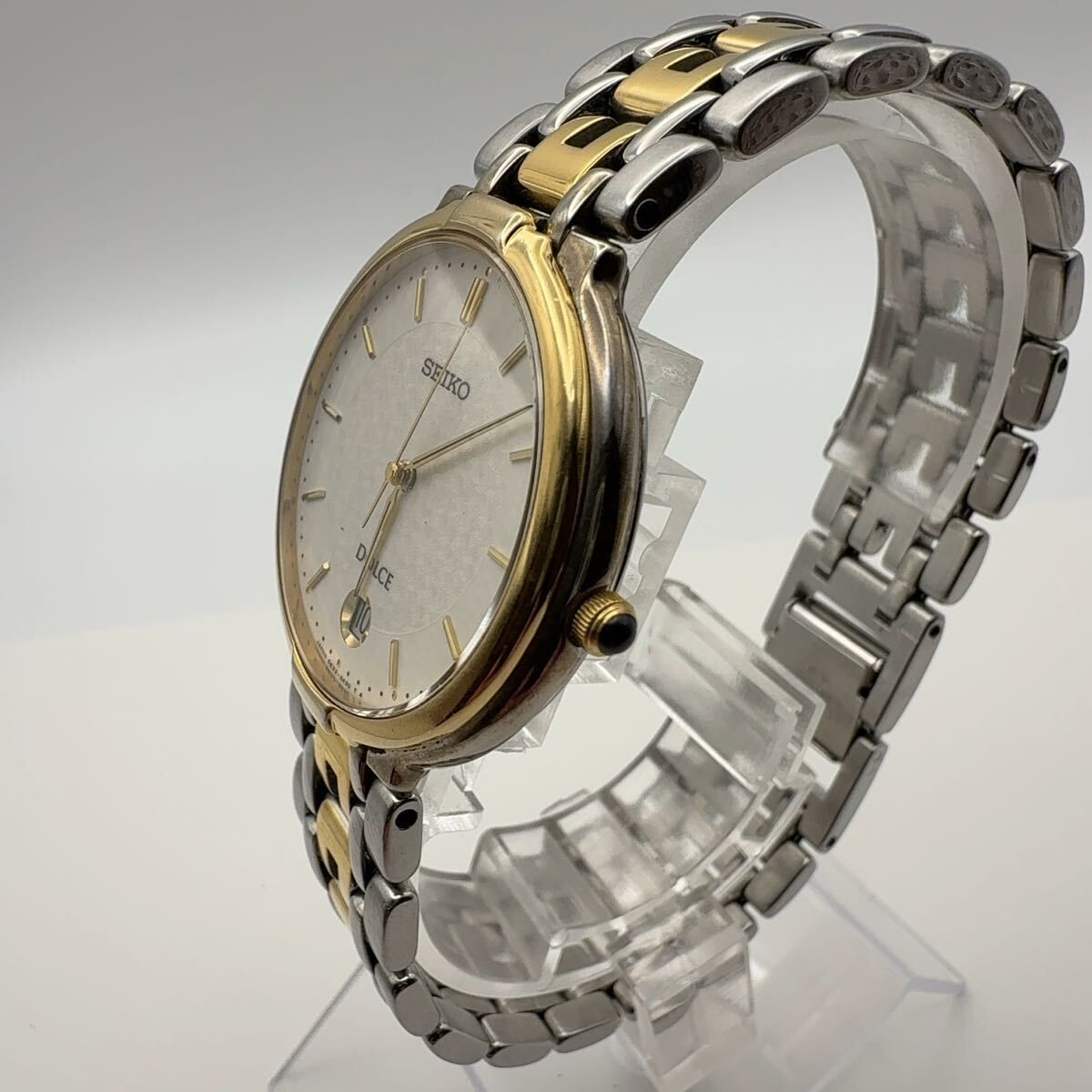 SEIKO 5 E 32-6 A 80 セイコー DOLCE ドルチェ クォーツ腕時計 稼働品 電池交換済 P 310