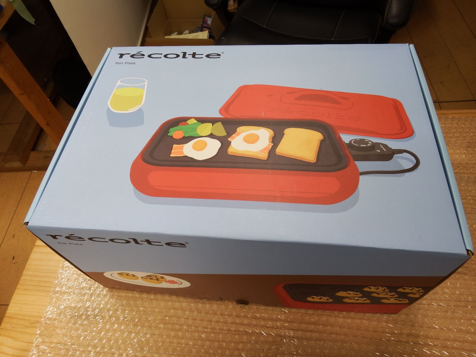 ♥品 recolte レコルト コンパクトホットプレート レッドRHP-1 平面プレート たこ焼きプレート rhp-1 管理g 0110