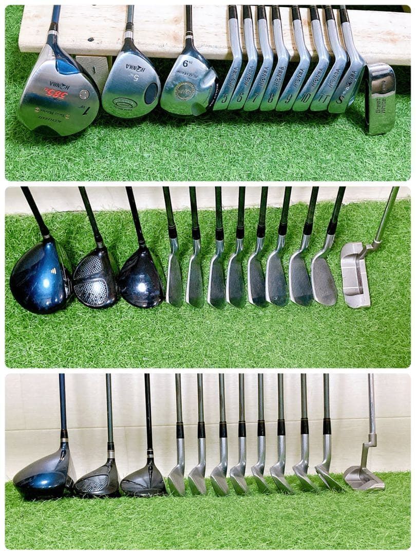 H7.ホンマ 初心者オススメ ゴルフクラブ メンズセット 右利き 12本