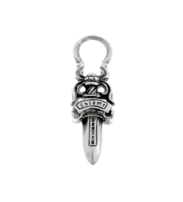 クロムハーツ CHROME HEARTS 5 DAGGER ZIP 1 ダガー ジップ シルバー ネックレス トップ 47208