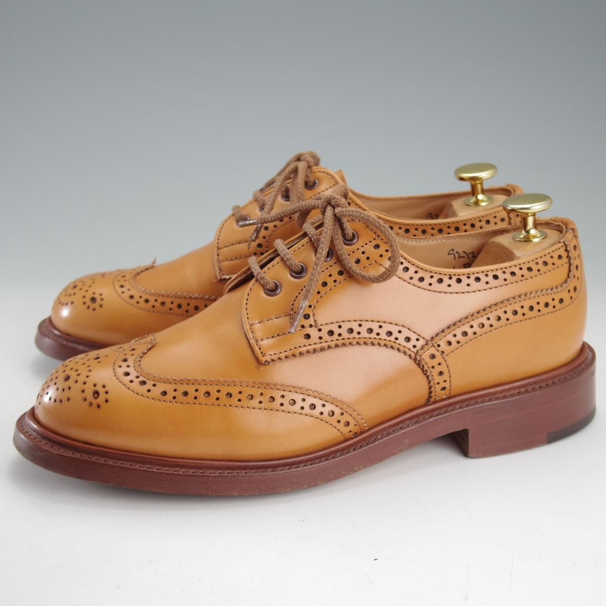 トリッカーズ レディース SIZE 4.5 定価￥132 000- エイコンアンティーク|ANNE L 5679|フルブローグ|薄茶|Tricker s o 332 ローファー 革靴 靴 レディース