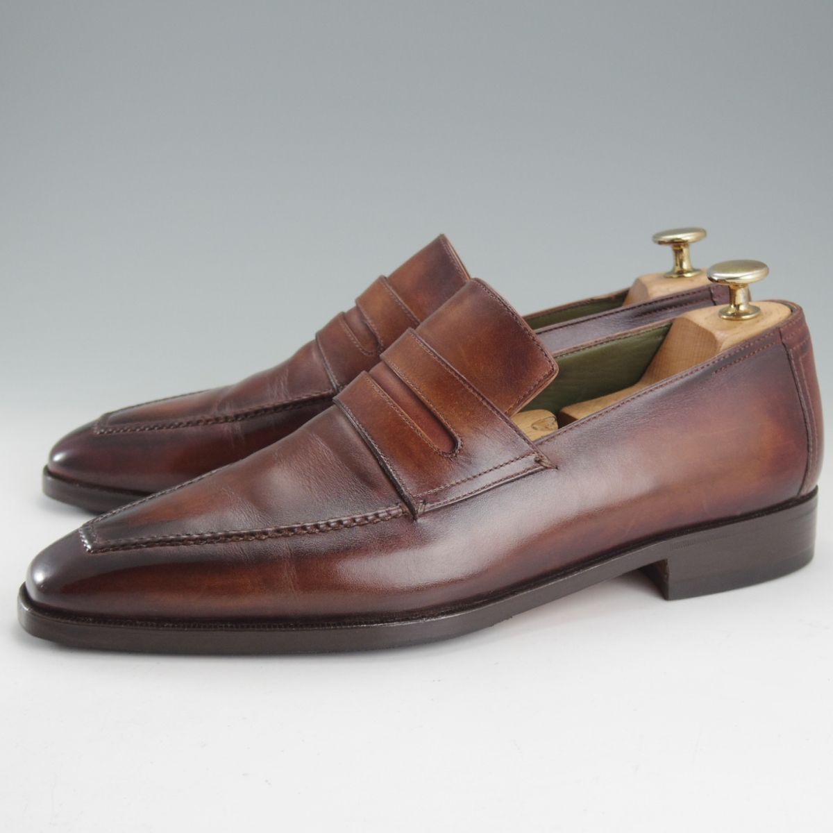 ☆(仏)ベルルッティ SIZE 8【現行定価30万円以上☆ANDY/アンディ】濃茶