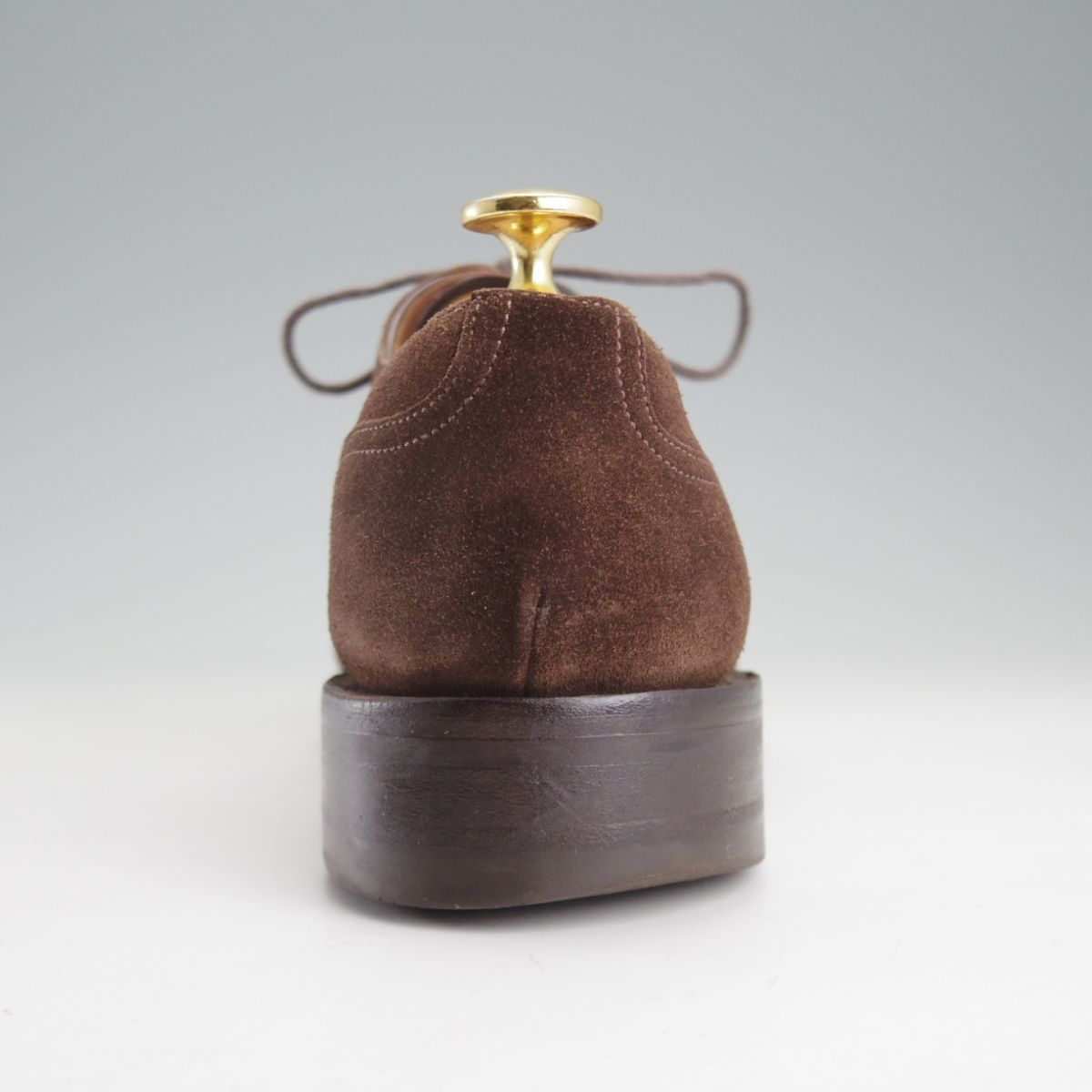 スキンステッチ|Uチップ|スエード|濃茶|EDWARD GREEN