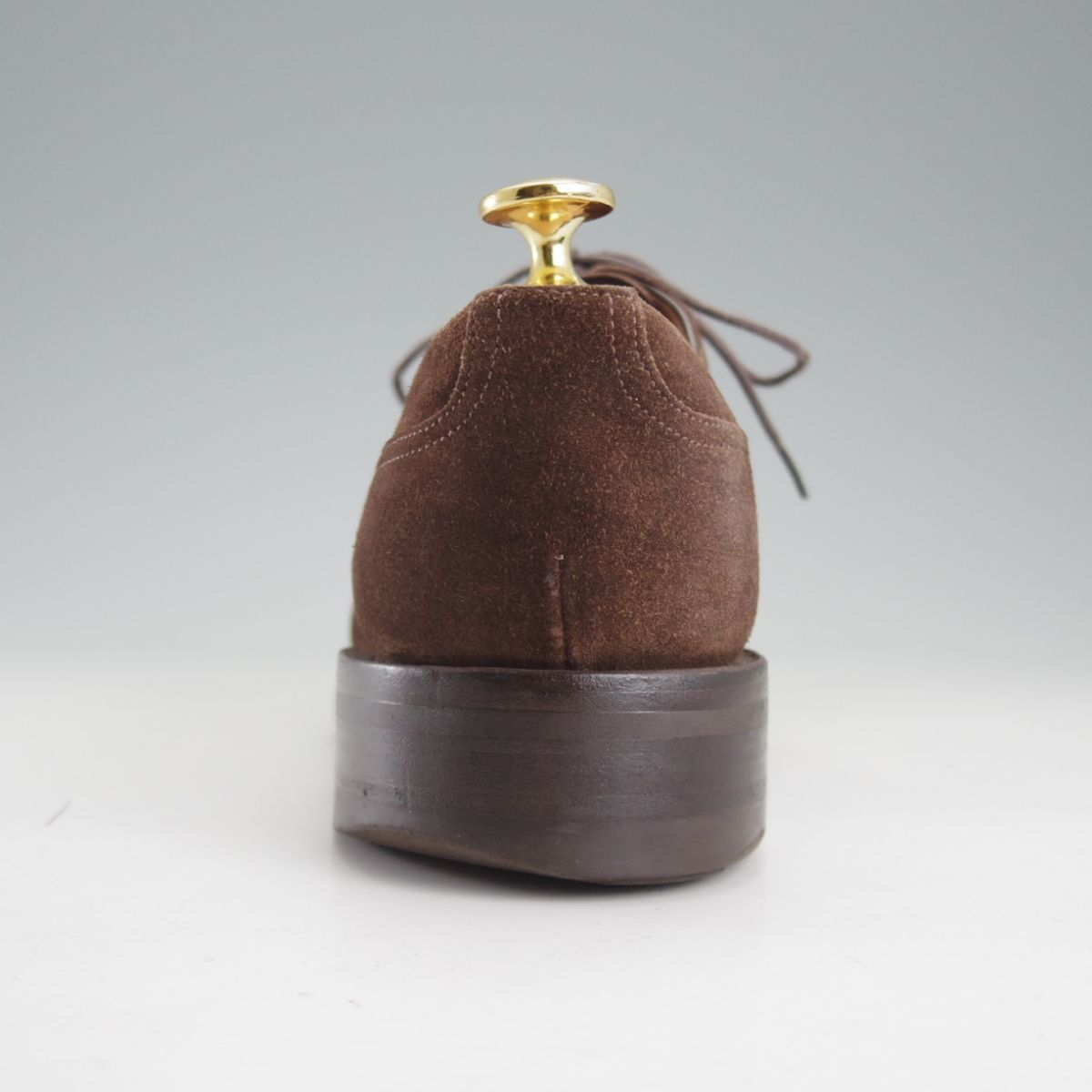  上 エドワードグリーン 6 E 定価￥308 000- DOVER|ドーバー|32ラスト スキンステッチ|Uチップ|スエード|濃茶|EDWARD GREEN o 342 ドレス ビジネスシューズ ブーツ 革靴