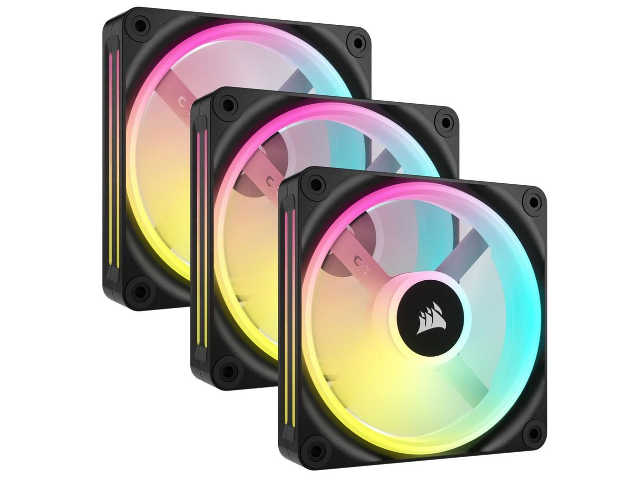 コルセア PCケースファン iCUE LINK QX 120 RGB mm Magnetic Dome Fan Starter Kit