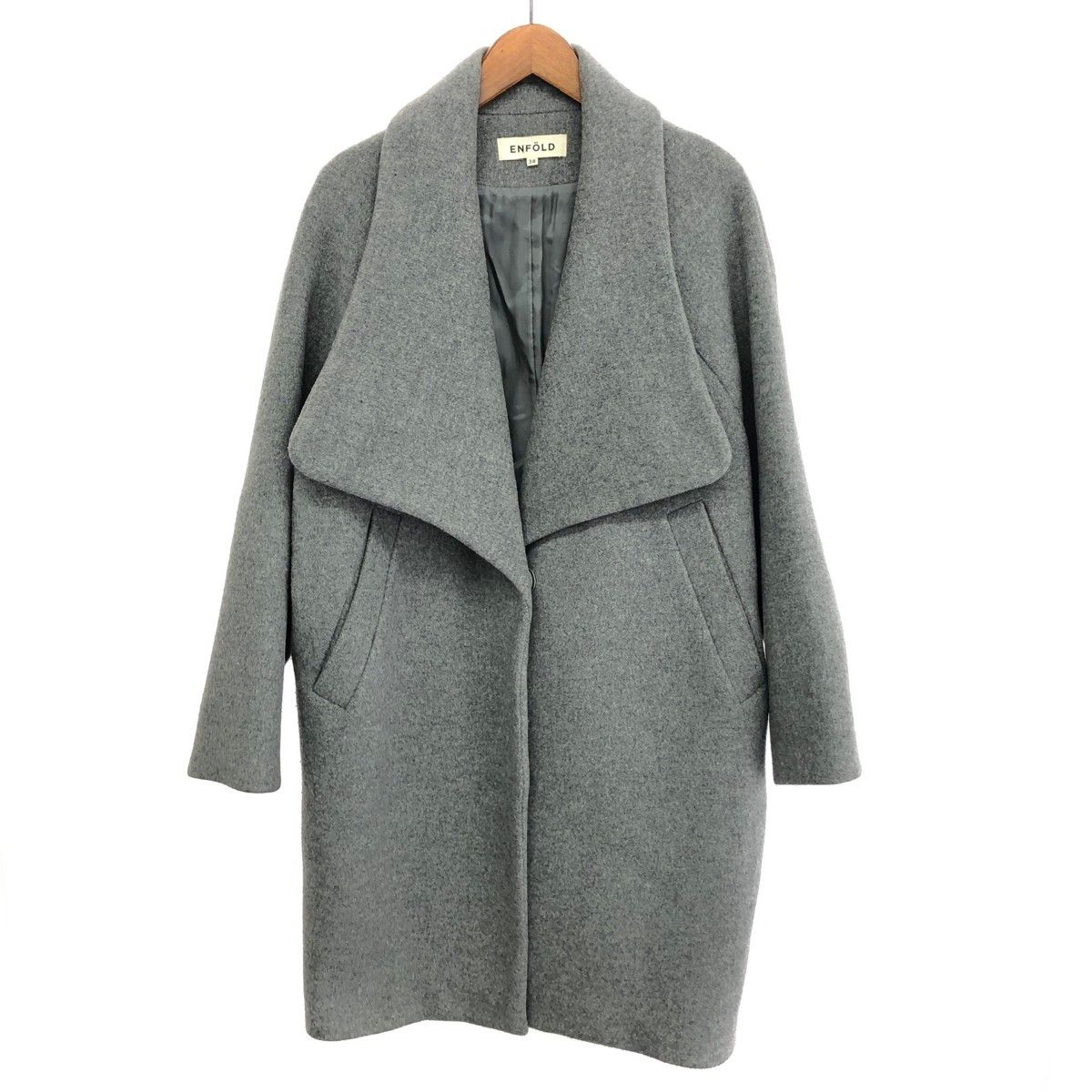 ENFOLDエンフォルド ショートビーバーボックスコクーンコート enfold エンフォルド ショートビーバー BOXコクーンコート 38
