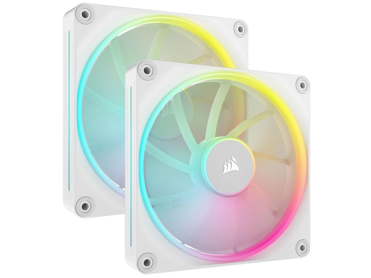 コルセア PCケースファン iCUE LINK LX 140 RGB WHITE Dual Fans Starter Kit