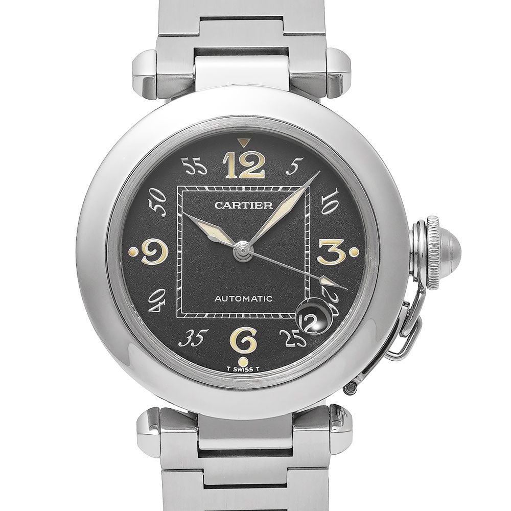 Cartier パシャC Ref W31043M7 品 ユニセックス ブラック 腕時計