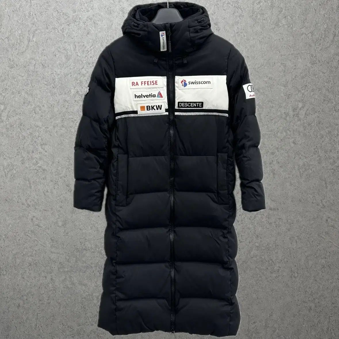 90 DESCENTE アウディ レディース ダックダウン ロング丈ダウンジャケット