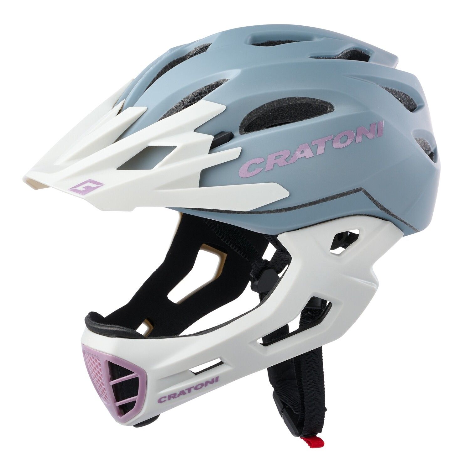 【最速発送】キッズヘルメット　クラトーニ CRATONI Cマニアック　ライトグレイモーブ　マット ML 54-58cm