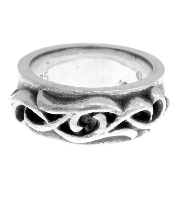 クロムハーツ CHROME HEARTS DBL NARROW VINE BAND ダブル ナロー ヴァインバンド シルバー リング 47212