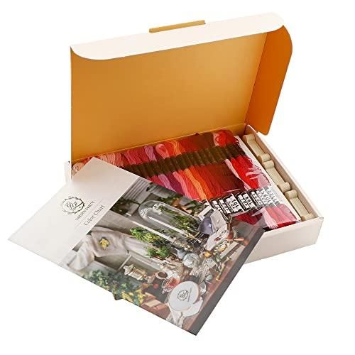 オリムパス製絲 Olympus Thread オリムパス GARDEN PARTY 刺しゅう糸セット スプール付 100綛 クラッシックガーデン GP-100 C 1768853