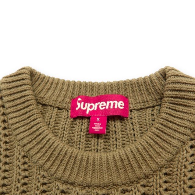 SUPREME 25ss Loose Gauge Stripe Small Box Sweater Brown サイズS