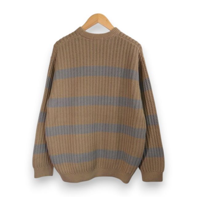 SUPREME 25ss Loose Gauge Stripe Small Box Sweater Brown サイズL