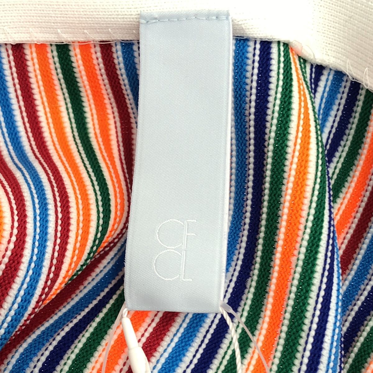  CFCL シーエフシーエル HYPHA STRAP MINI DRESS ストライプミニドレス ミックスカラー F キャミワンピース ロングワンピース