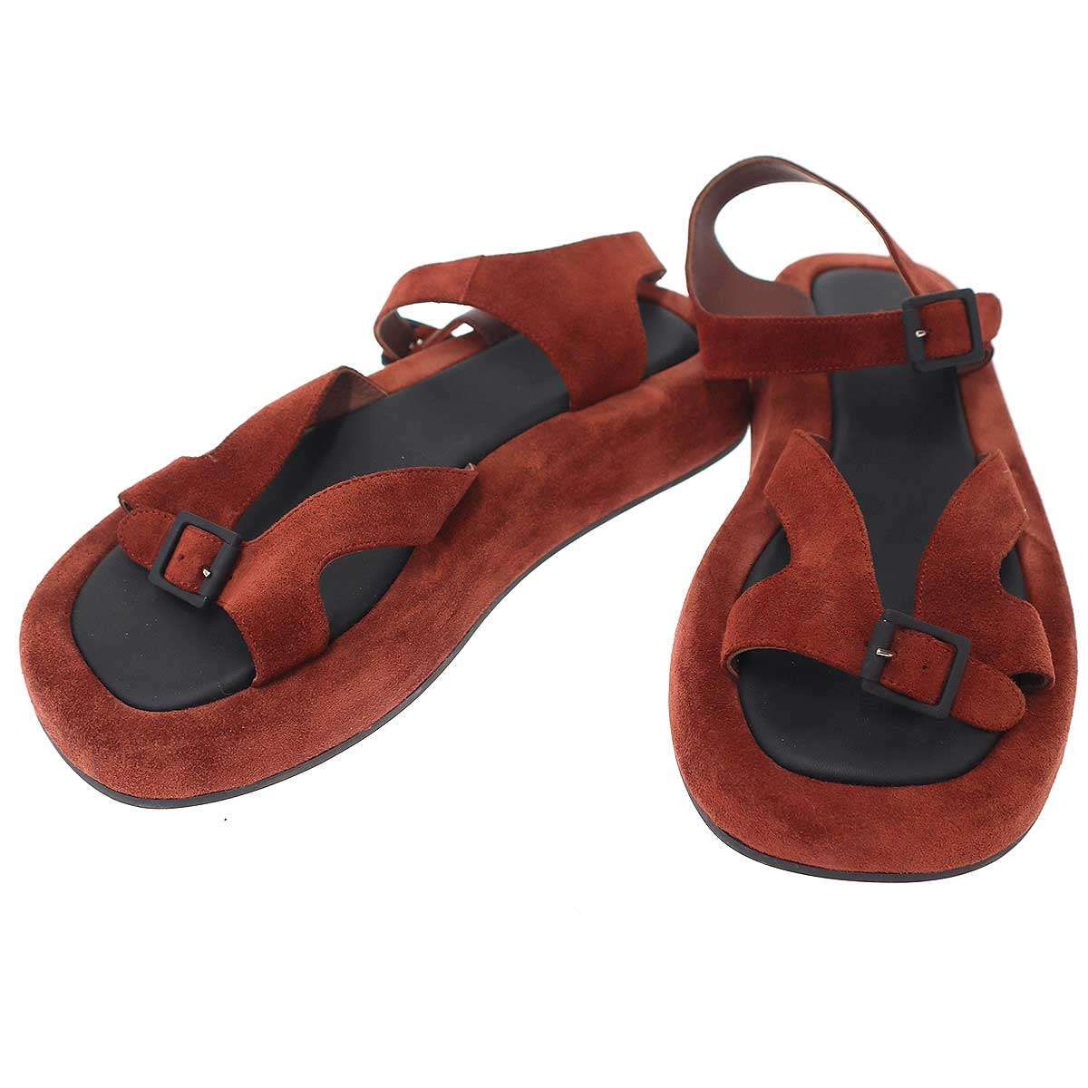 THE ROW ザ ロウ Geri Sandal スエードストラップサンダル レッド 37 