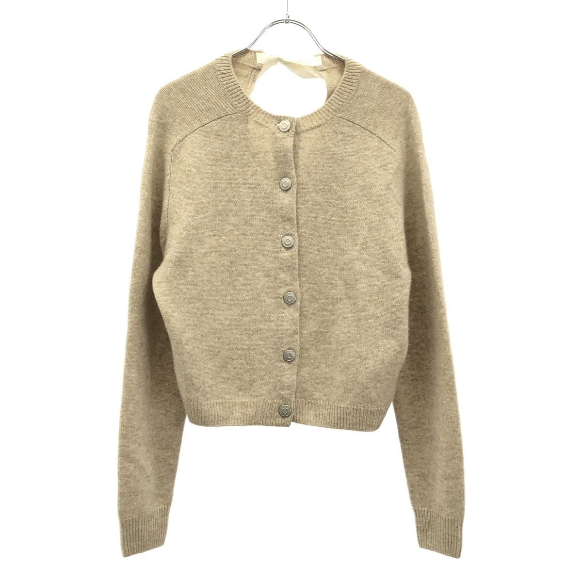 CARVEN カルヴェン 25AW バックリボンウールニットカーディガン 