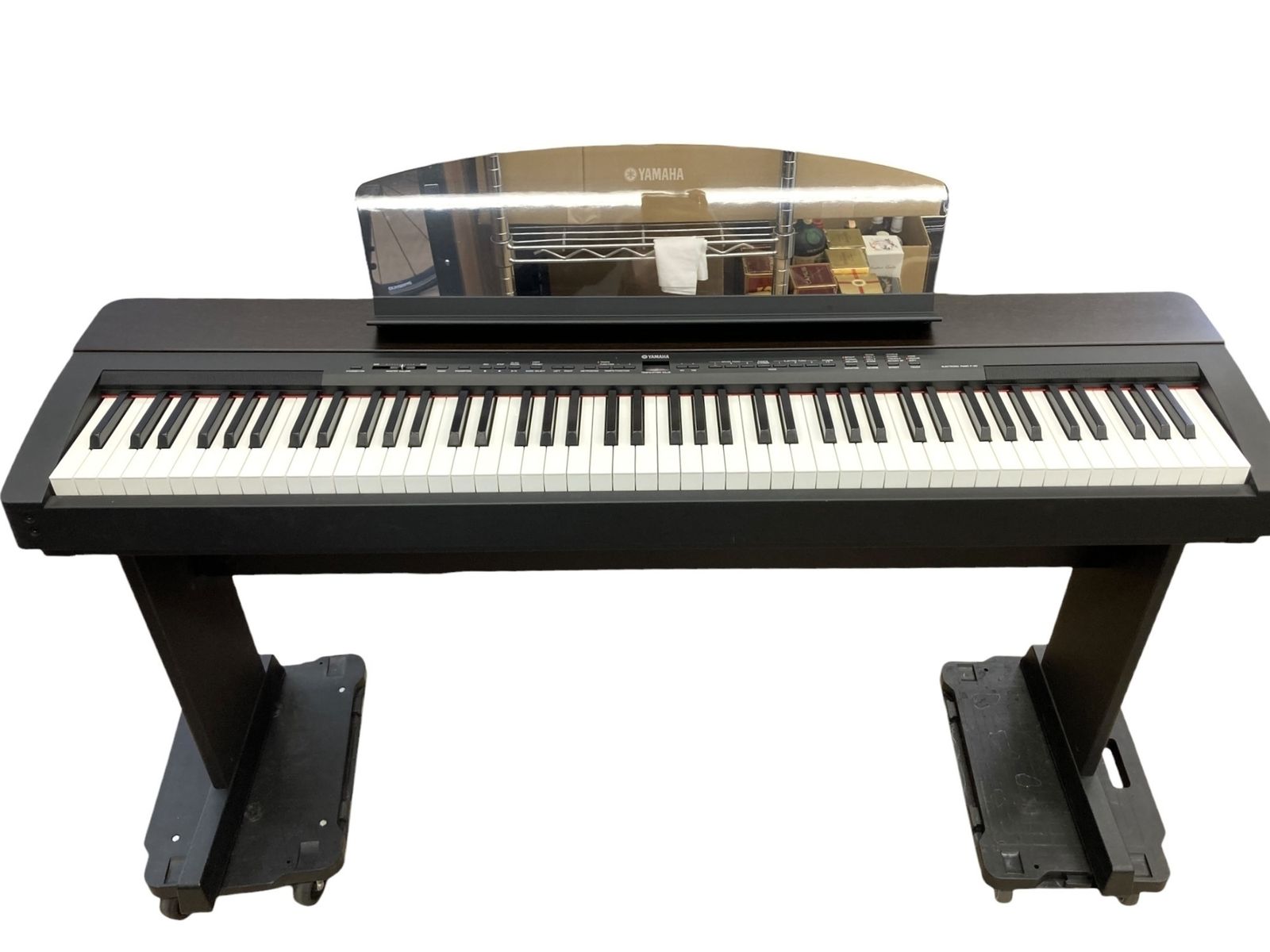 ◎YAMAHA P-140 電子ピアノ 88鍵 ブラック ペダル 椅子 ACアダプター 取扱説明書付