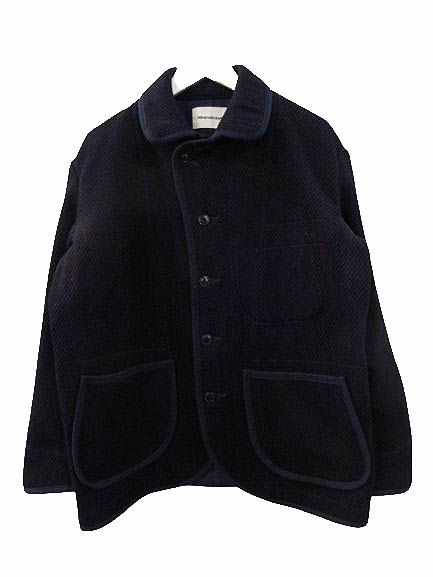 桃太郎ジーンズ MOMOTARO JEANS 刺し子 ジャケット インディゴ染め M カバーオール ダークネイビー