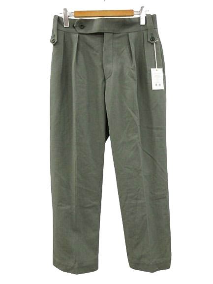 タンジェント TANGENT ヘンリー HENRY TAN 02 グルカパンツ トラウザーズ ハードツイストツイル 48 グリーン