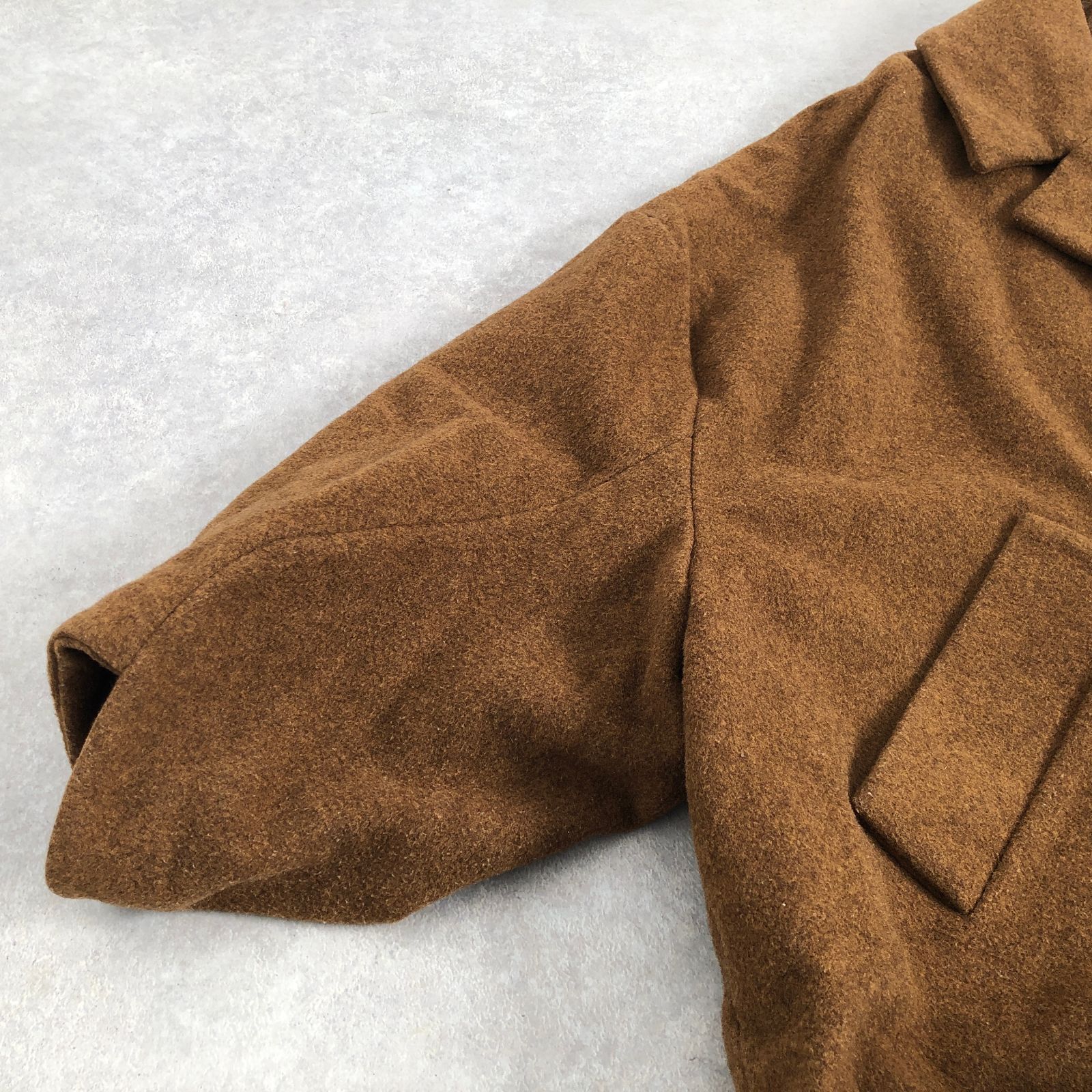 HENRIK VIBSKOV メルトンウール クロップド ショート Pコート