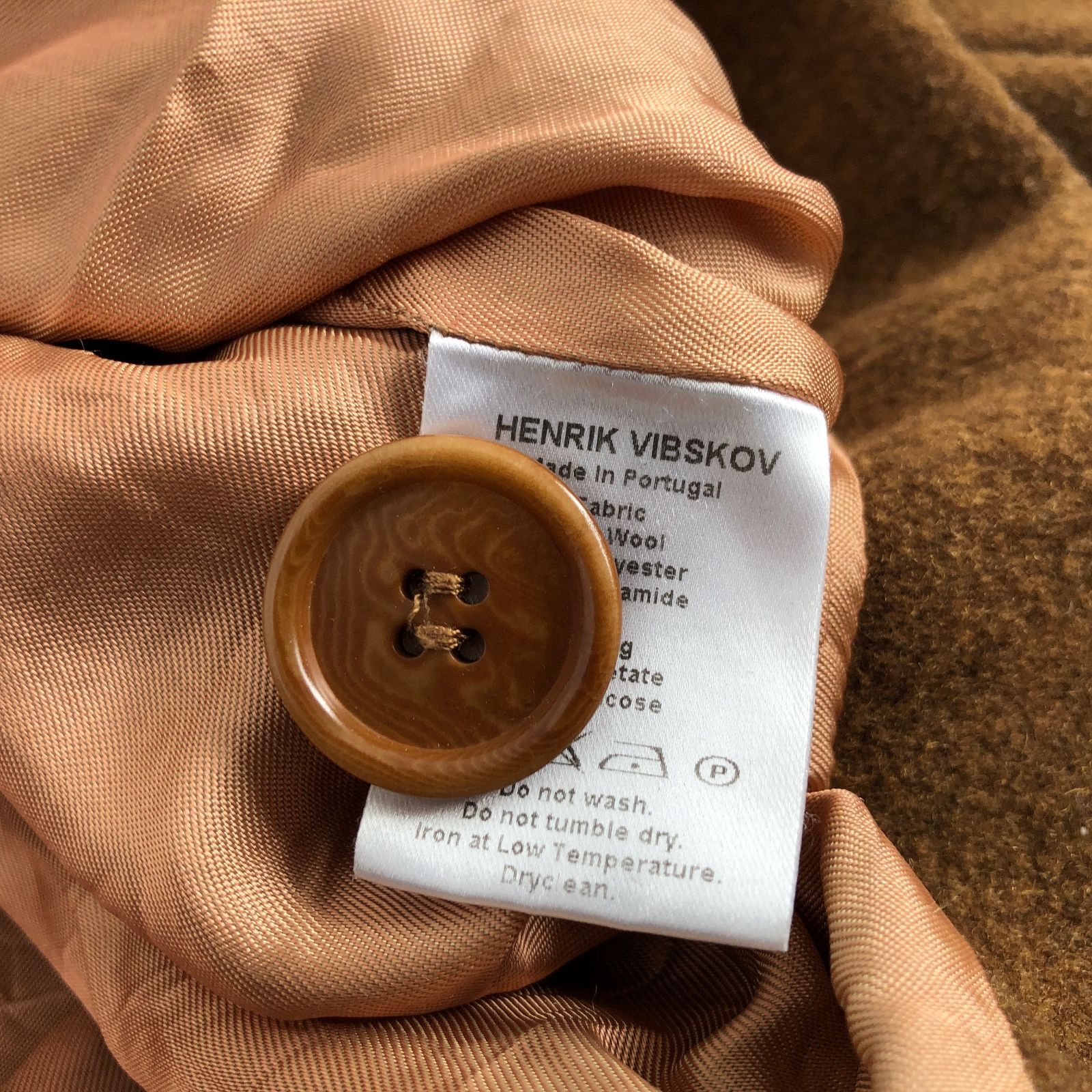 HENRIK VIBSKOV メルトンウール クロップド ショート Pコート