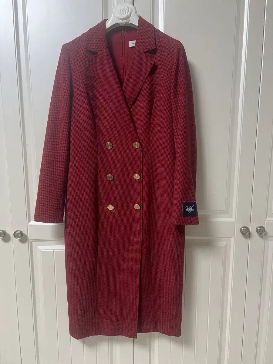 モジョエスピン Mojo S Phine ゴールド ダブルボタン ロング丈ワンピース ♥