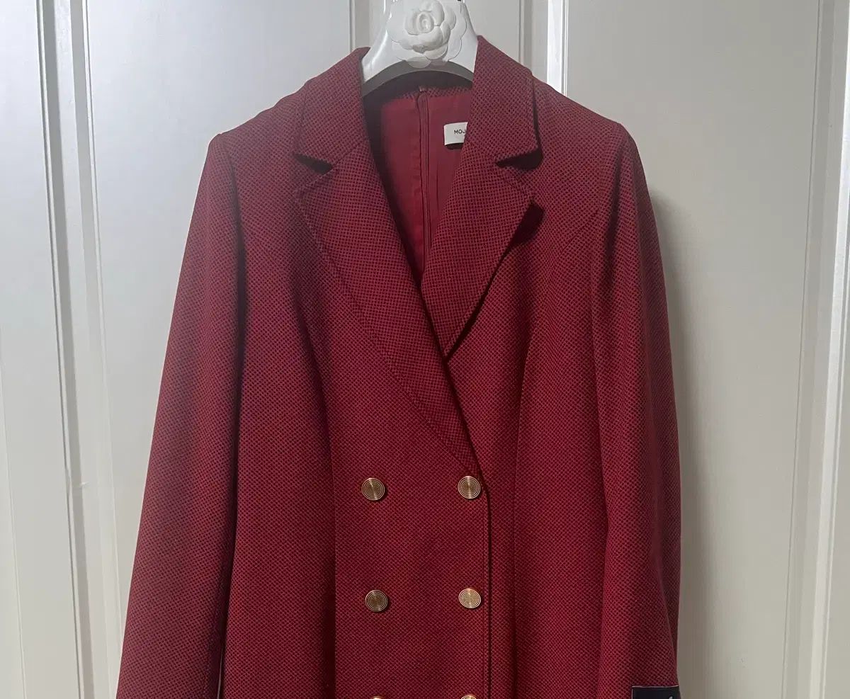 モジョエスピン Mojo S Phine ゴールド ダブルボタン ロング丈ワンピース ♥ Tシャツ 長袖 七分袖 