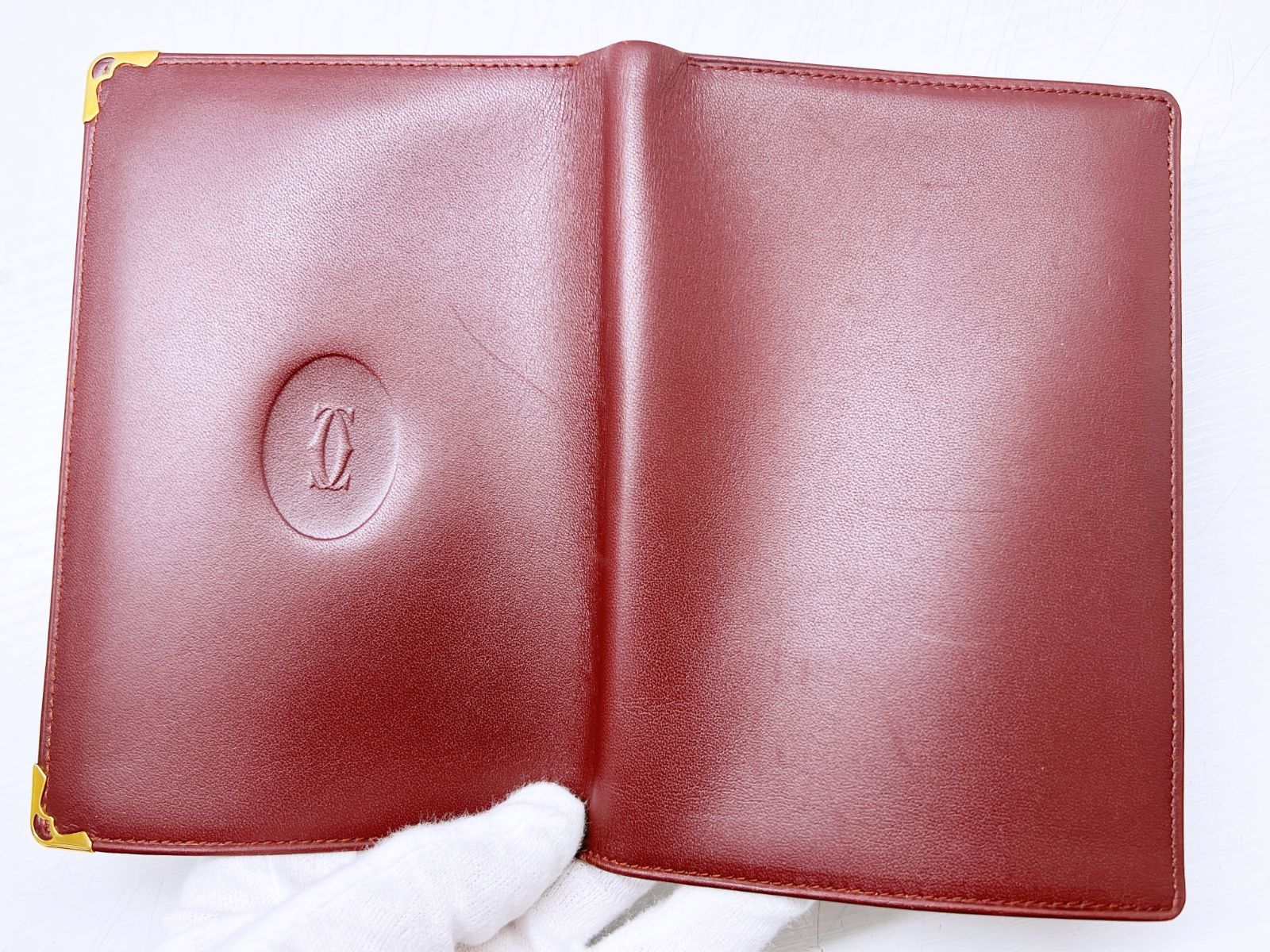 良好品 Cartier カルティエ マスト パスポートケース カードケース