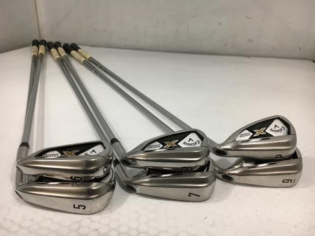 返品OK 【中古ゴルフクラブ】(6本セット)キャロウェイ X HOT アイアン