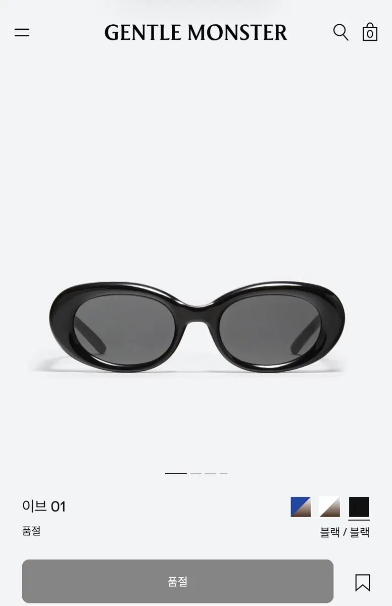 GENTLE MONSTER ジェントルモンスター イヴ 01 ブラック サングラス