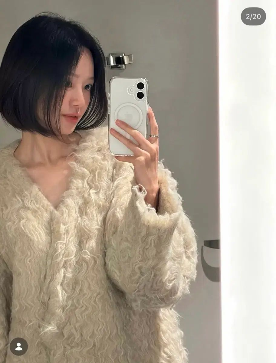 Re L リエル ブラーファー カーディガン