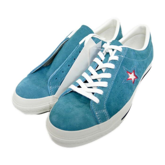 × コンバース ファセッタズム 正規 ONE STAR J SUEDE ワンスター スエード MADE IN JAPAN 日本製 BLUE GREY SMOKE スモークブルー US 9 27.5