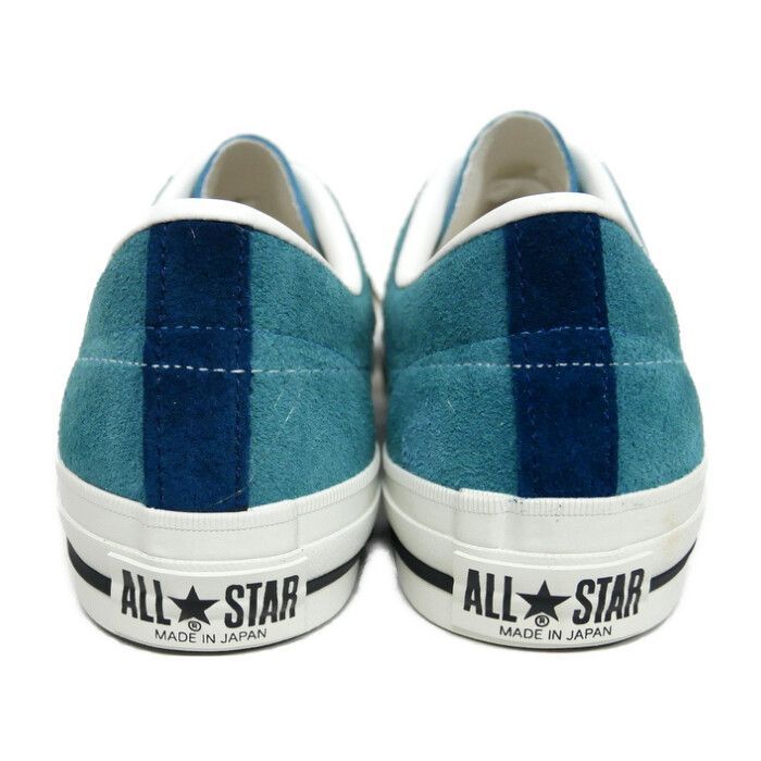  × コンバース ファセッタズム 正規 ONE STAR J SUEDE ワンスター スエード MADE IN JAPAN 日本製 BLUE GREY SMOKE スモークブルー US 9 27.5 スニーカー 靴