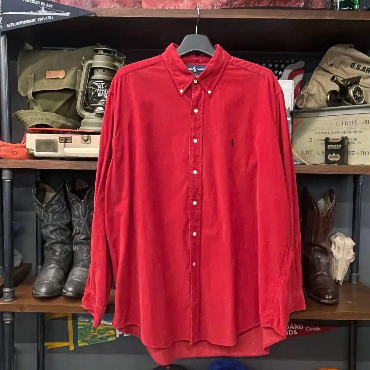90 s ポロラルフローレン ブレイク フィット コーデュロイ シャツ N 412