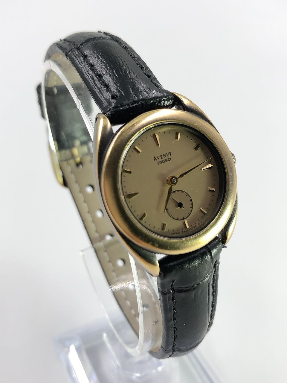 SEIKO セイコー AVENUE アヴェニュー 2 K 22-0100 クォーツ レディース 腕時計 ゴールド バンド 電池 交換済 稼働品