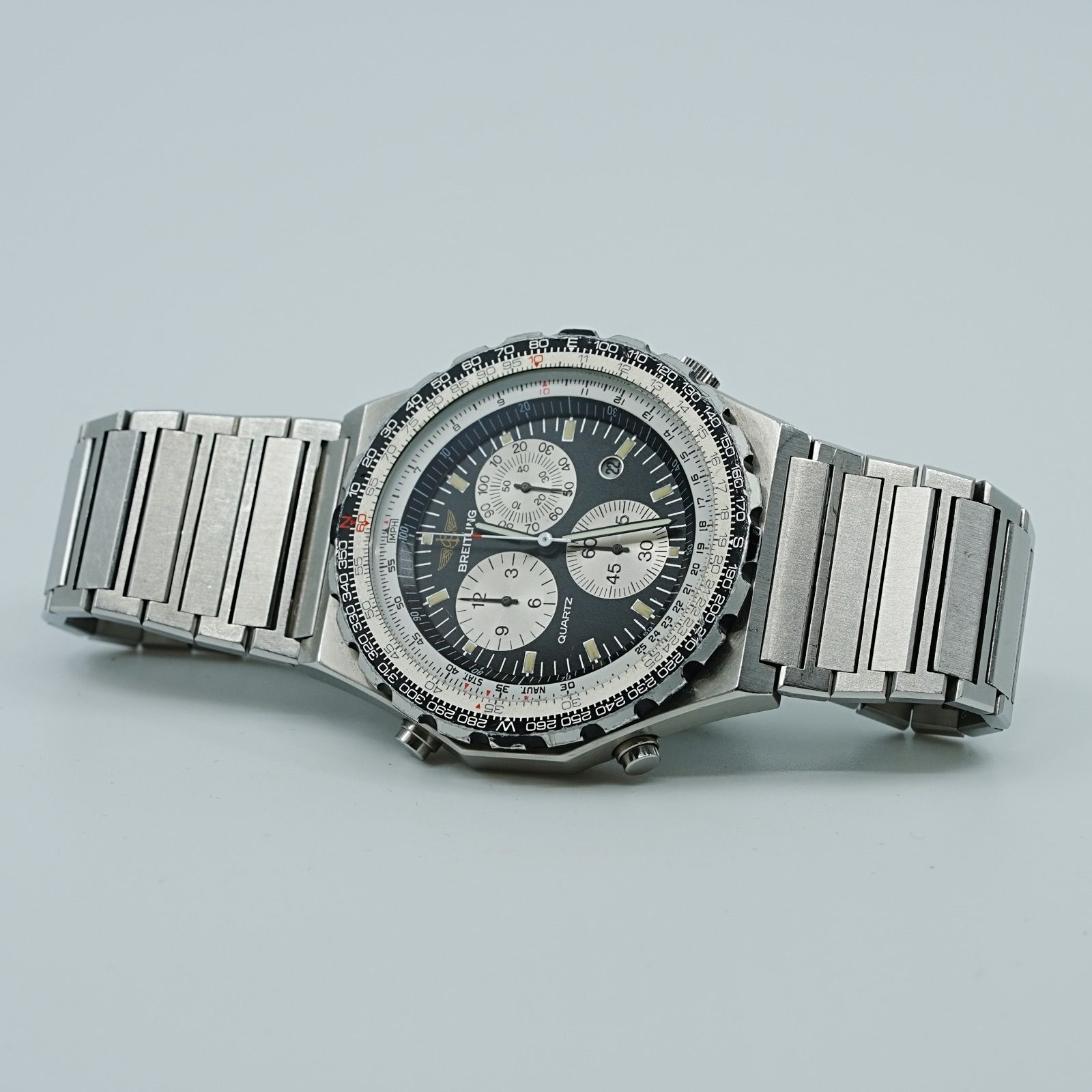  ブライトリング 80975 ナビタイマー ジュピターパイロット クロノグラフ デイト クォーツ メンズ 腕時計(クォーツ) 腕時計(アナログ)